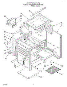 04 - Oven parts for Whirlpool Range SF302BEAN3 from AppliancePartsPros.com
