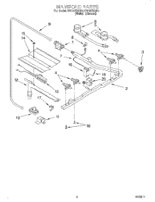 02 - Manifold parts for Whirlpool Range SF314PEAW3 from AppliancePartsPros.com