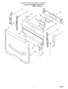 02 - Control Panel parts for Whirlpool Range SF375PEEN0 from AppliancePartsPros.com
