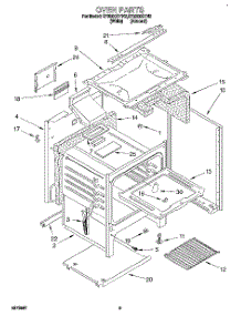 04 - Oven parts for Whirlpool Range SF3000SYW2 from AppliancePartsPros.com
