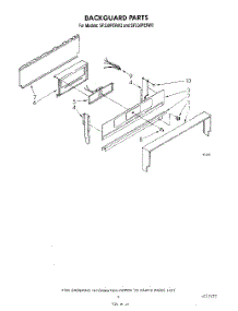 04 - Backguard parts for Whirlpool Range SF330PERW2 from AppliancePartsPros.com