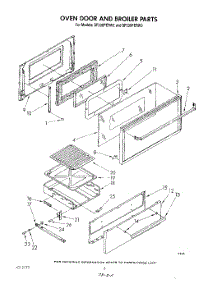 05 - Oven Door And Broiler parts for Whirlpool Range SF330PERW2 from AppliancePartsPros.com