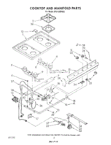 06 - Cooktop And Manifold , Literature And Optional parts for Whirlpool Range SF3100ERW5 from AppliancePartsPros.com