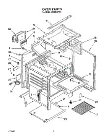 05 - Oven parts for Whirlpool Range SF302BEYW0 from AppliancePartsPros.com