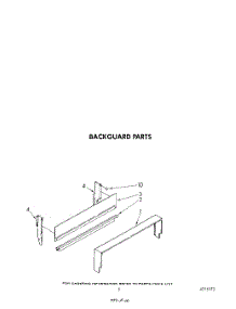 04 - Backguard parts for Whirlpool Range SF3007SRW4 from AppliancePartsPros.com
