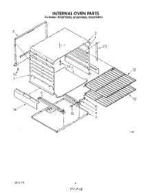 06 - Internal Oven parts for Whirlpool Range SF3007SRW4 from AppliancePartsPros.com