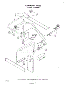 03 - Manifold parts for Whirlpool Range SF5100EKW0 from AppliancePartsPros.com
