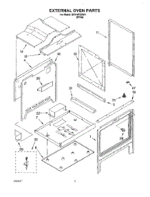 02 - External Oven parts for Whirlpool Range SF376PEWW1 from AppliancePartsPros.com