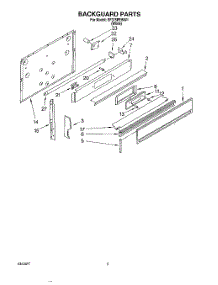 06 - Backguard, Literature parts for Whirlpool Range SF376PEWW1 from AppliancePartsPros.com