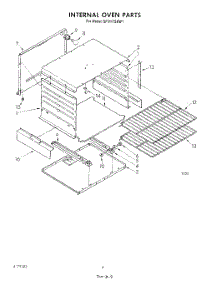 03 - Internal Oven parts for Whirlpool Range SF3117SRW1 from AppliancePartsPros.com