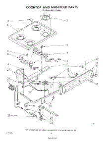 06 - Cooktop And Manifold , Literature And Optional parts for Whirlpool Range SF3117SRW1 from AppliancePartsPros.com