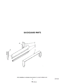 03 - Backguard parts for Whirlpool Range SF305ESRW4 from AppliancePartsPros.com