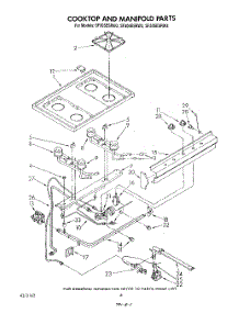 05 - Cooktop And Manifold , Literature A parts for Whirlpool Range SF305ESRW4 from AppliancePartsPros.com