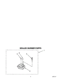 04 - Sealed Burner parts for Whirlpool Range SF337PEYW1 from AppliancePartsPros.com