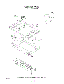 05 - Cooktop parts for Whirlpool Range SM958PEKW0 from AppliancePartsPros.com