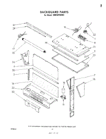 07 - Backguard parts for Whirlpool Range SM958PEKW0 from AppliancePartsPros.com