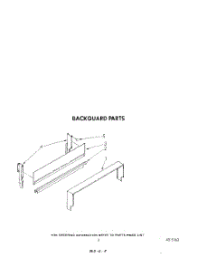 03 - Backguard parts for Whirlpool Range SF3040SRW2 from AppliancePartsPros.com