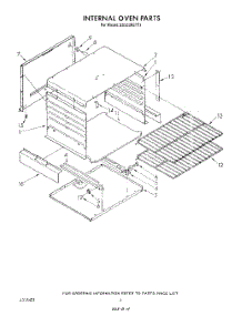 03 - Internal Oven parts for Whirlpool Range SS333PETT1 from AppliancePartsPros.com