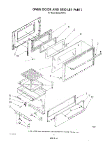 05 - Oven Door And Broiler parts for Whirlpool Range SS333PETT1 from AppliancePartsPros.com