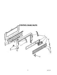 04 - Control Panel parts for Whirlpool Range SF386PEWW3 from AppliancePartsPros.com