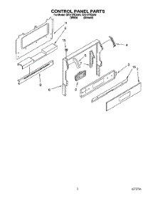 02 - Control Panel parts for Whirlpool Range SF317PEAW3 from AppliancePartsPros.com