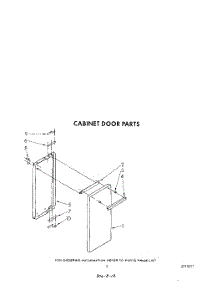 03 - Cabinet Door parts for Whirlpool Range SF5340ERW7 from AppliancePartsPros.com