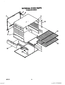 04 - Internal Oven parts for Whirlpool Range SF3100EWW1 from AppliancePartsPros.com