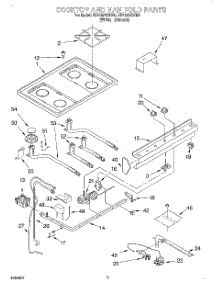 03 - Cooktop And Manifold, Literature parts for Whirlpool Range SF318PEWN0 from AppliancePartsPros.com