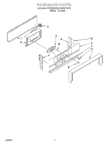 04 - Backguard parts for Whirlpool Range SF318PEWN0 from AppliancePartsPros.com