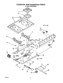 06 - Cook Top And Manifold , Literature parts for Whirlpool Range SF330PEWN0 from AppliancePartsPros.com