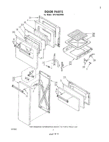 04 - Door parts for Whirlpool Range SF5145SPW0 from AppliancePartsPros.com