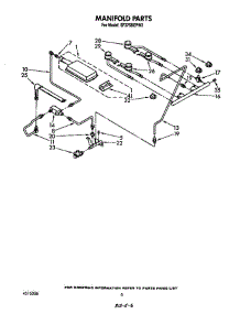 Manifold parts for Whirlpool Range SF375BEPW3 from AppliancePartsPros.com