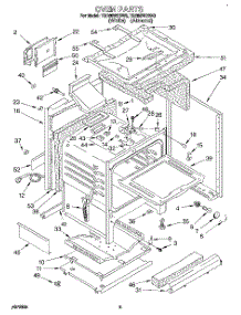 05 - Oven parts for Whirlpool Range TGR88W2BW0 from AppliancePartsPros.com