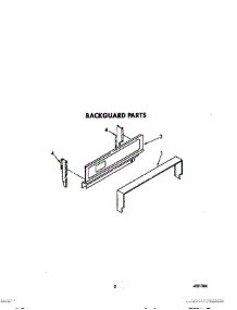 04 - Backguard parts for Whirlpool Range SF3000SWW1 from AppliancePartsPros.com