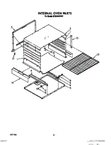 06 - Internal Oven parts for Whirlpool Range SF3000SWW1 from AppliancePartsPros.com