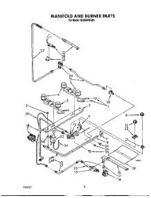06 - Manifold And Burner parts for Whirlpool Range SE950PERW9 from AppliancePartsPros.com