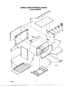 08 - Upper Oven Internal, Lit / Optional parts for Whirlpool Range SE950PERW9 from AppliancePartsPros.com
