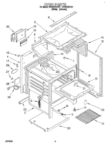 04 - Oven parts for Whirlpool Range SF302BEAN1 from AppliancePartsPros.com