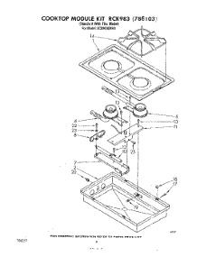 07 - Cooktop Module Rck983 parts for Whirlpool Cooktop SC8900EMH0 from AppliancePartsPros.com