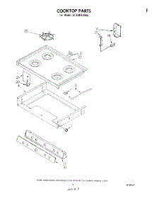 06 - Cook Top parts for Whirlpool Range SF330PEKW0 from AppliancePartsPros.com