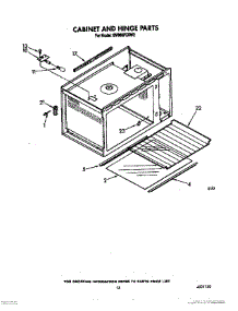 09 - Cabinet And Hinge parts for Whirlpool Range SM988PESW3 from AppliancePartsPros.com