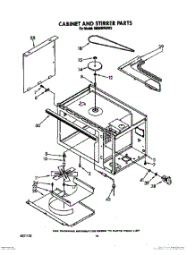 11 - Cabinet And Stirrer parts for Whirlpool Range SM988PESW3 from AppliancePartsPros.com