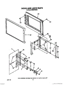 12 - Door And Latch parts for Whirlpool Range SM988PESW3 from AppliancePartsPros.com