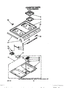 14 - Cooktop parts for Whirlpool Range SM988PESW3 from AppliancePartsPros.com