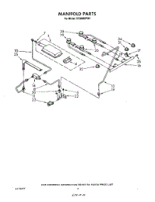 04 - Manifold parts for Whirlpool Range SF3600EPW1 from AppliancePartsPros.com
