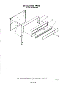 07 - Backguard , Literature parts for Whirlpool Range SF3600EPW1 from AppliancePartsPros.com