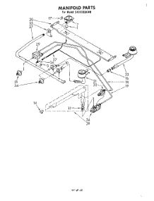 03 - Manifold parts for Whirlpool Range SF0100SKW0 from AppliancePartsPros.com