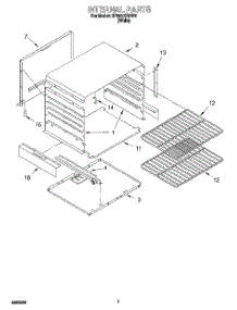 05 - Internal parts for Whirlpool Range SF3020EWW3 from AppliancePartsPros.com
