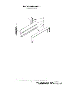 04 - Backguard parts for Whirlpool Range SF0100ERW1 from AppliancePartsPros.com