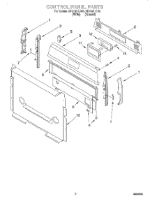 02 - Control Panel parts for Whirlpool Range SF372BEEW0 from AppliancePartsPros.com